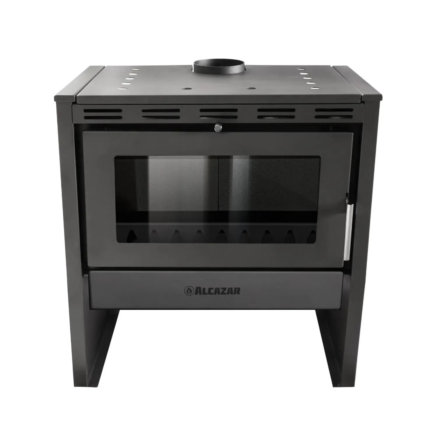 Estufa A Leña Bávara 26.000kcal Gris 150-250 M² - Imagen 3