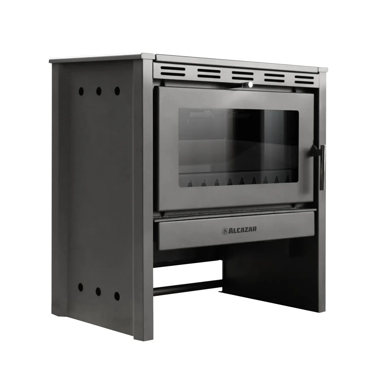 Estufa A Leña Bávara 26.000kcal Gris 150-250 M² - Imagen 6