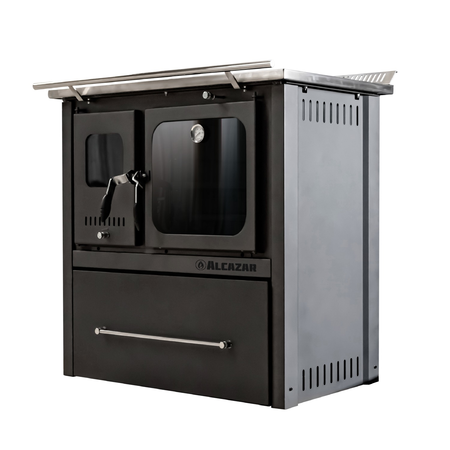 Cocina A Leña M90 80- 190 M2 Doble Combustión Con Horno - Imagen 6