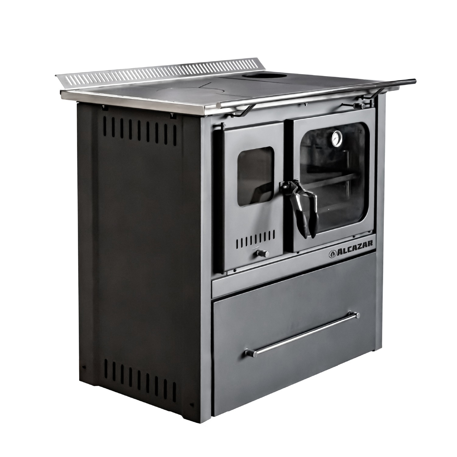 Cocina A Leña M90 80- 190 M2 Doble Combustión Con Horno - Imagen 5