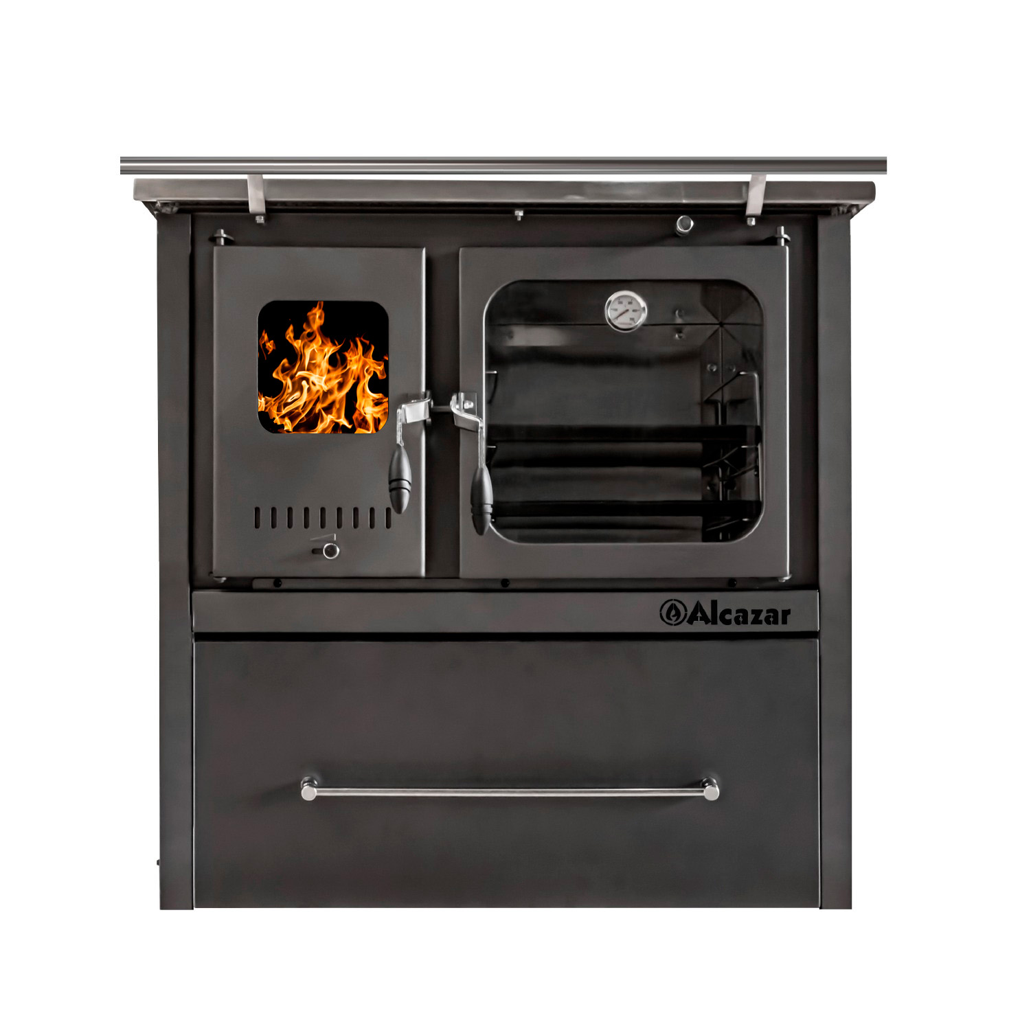 Cocina A Leña M90 80- 190 M2 Doble Combustión Con Horno - Imagen 7