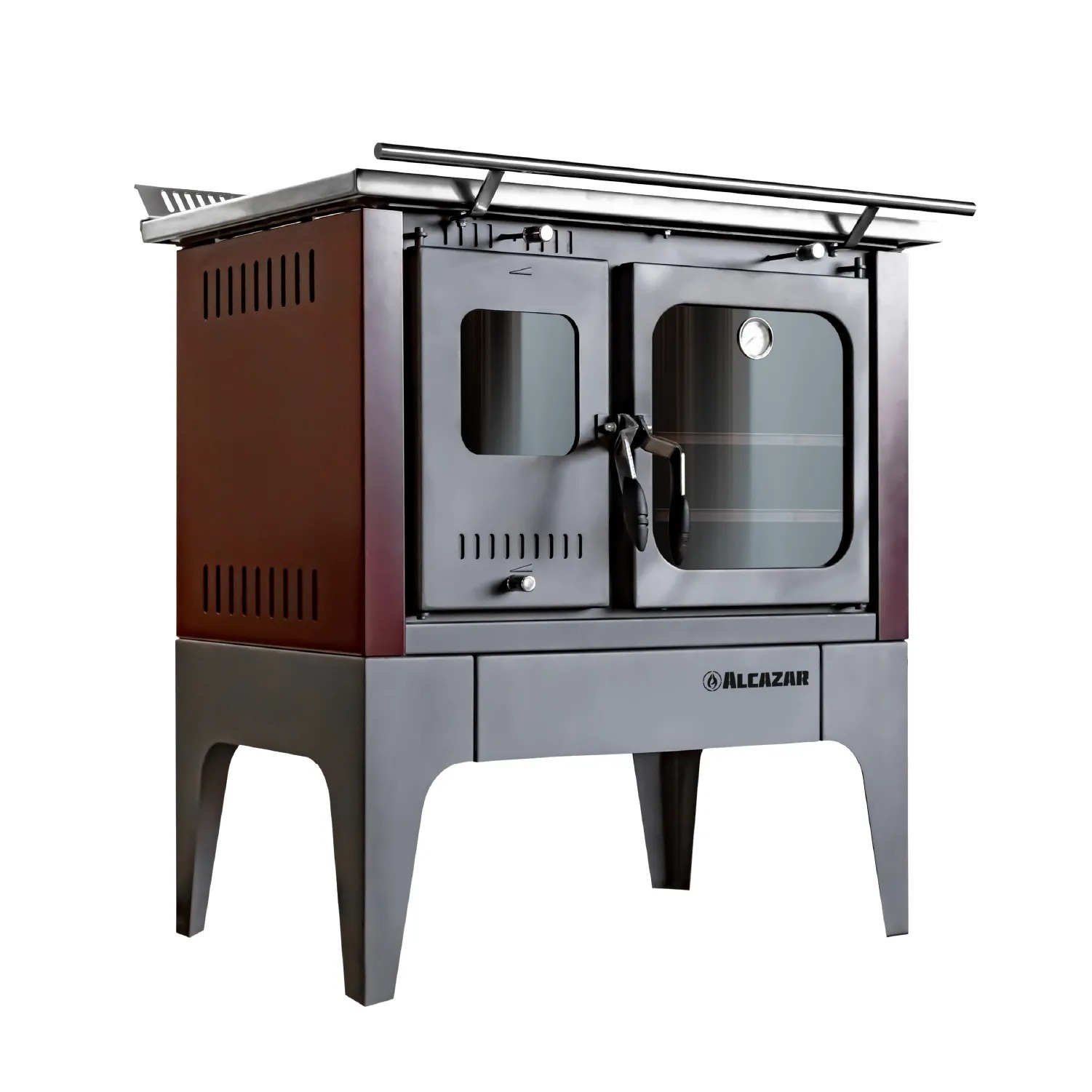 Cocina A Leña S800 Doble Combustión Horno 56 L - Imagen 4