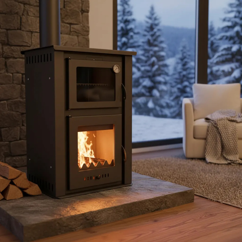 Calefactor A Leña Douro Con Horno 70-180 M2 - Imagen 3