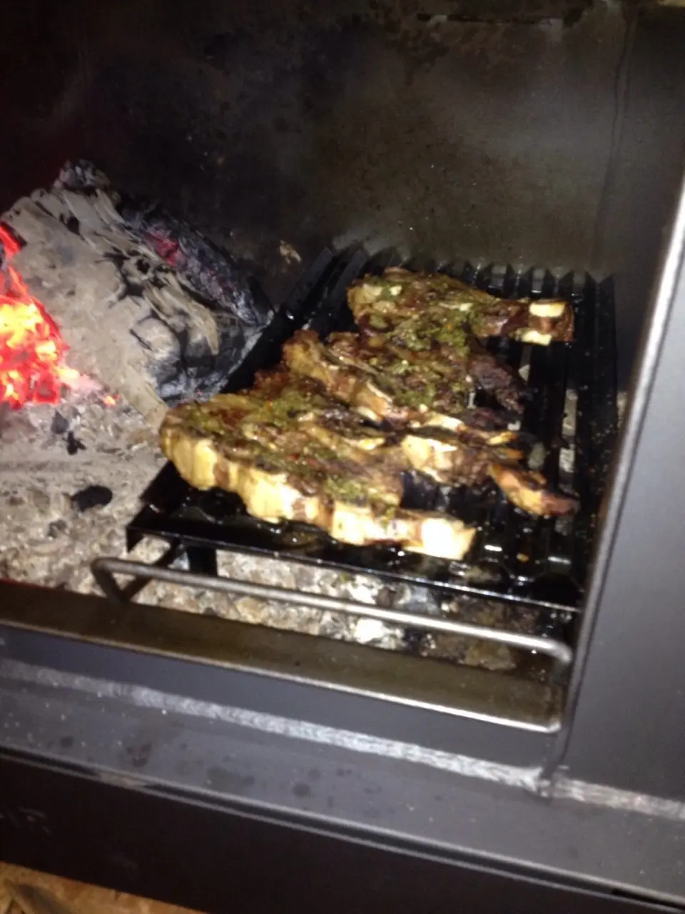 Parrilla Enlozada Esmaltada 21 X 40 Cm Con Pendiente - Imagen 4