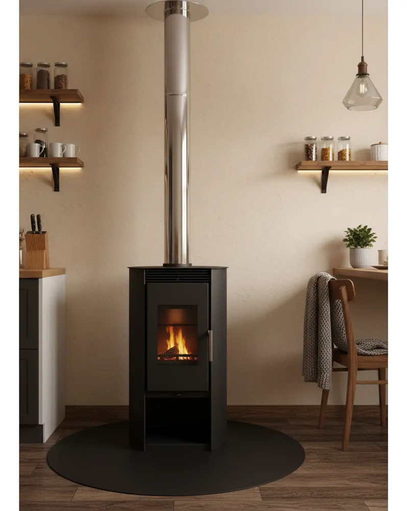 Base Protectora Redonda Para Estufa 90 Cm Piso 2 Mm - Imagen 3