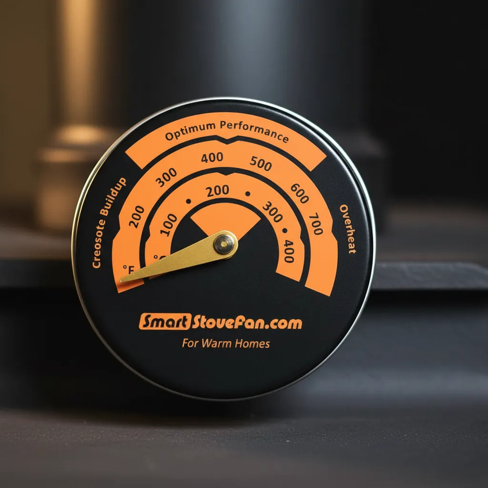 Termómetro Magnético Para Estufa A Leña Caño Chimenea - Imagen 4