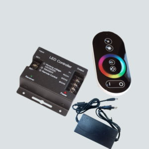 Kit Controlador Led Rgb Con Control Remoto Y Fuente 12v