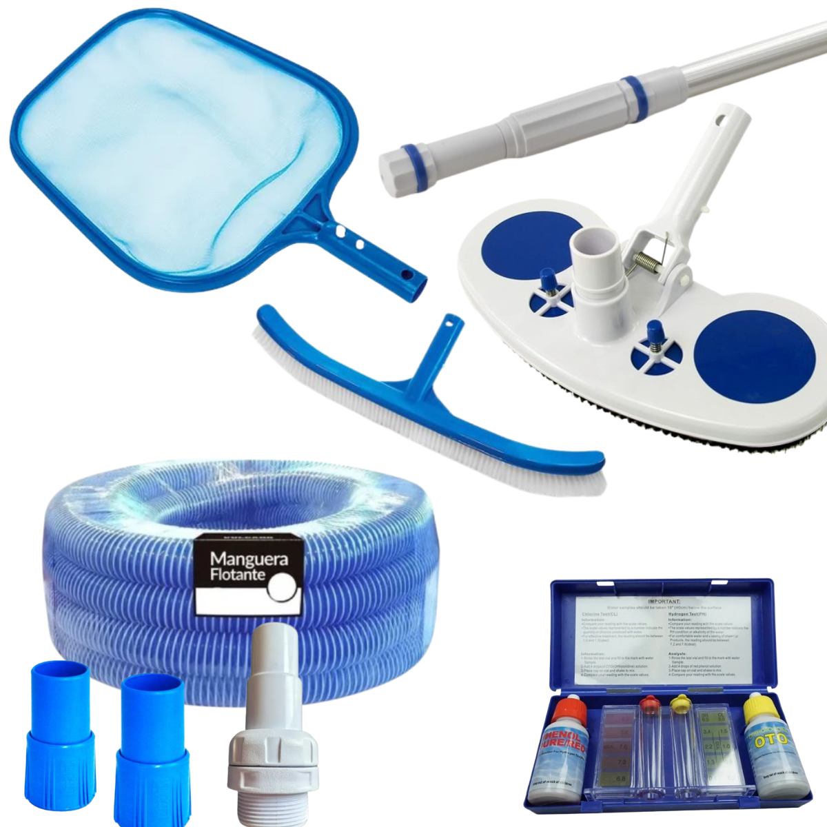Set De Limpieza Completo Para Piscinas De 5 Metros
